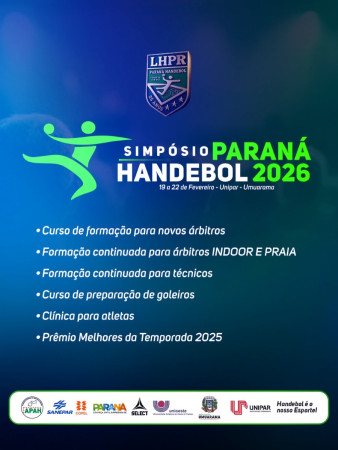 Clínica para Técnicos e Atletas de Handebol Indoor e Praia - Temporada 2026